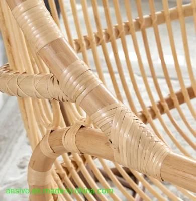 Original Rattan Rattan Hanging Basket Rattan Chair Leisure Bird&prime; S Nest Rocking Chair Indoor Swing Hanging Chair Home Balcony