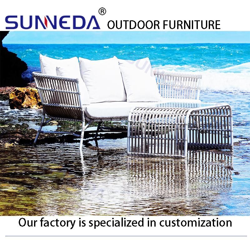 Modern Design Garden Patio Woven Rattan Wicker Outdoor Furniture Luxury Design