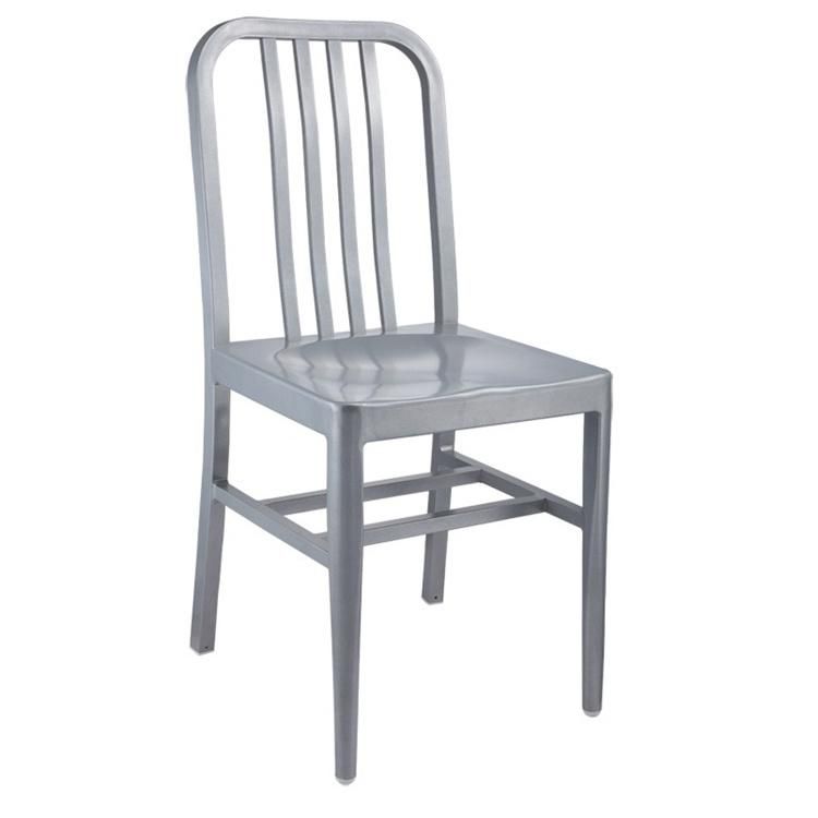 Popular Navy Aluminum Footrest High Bar Chair (SP-OC622)