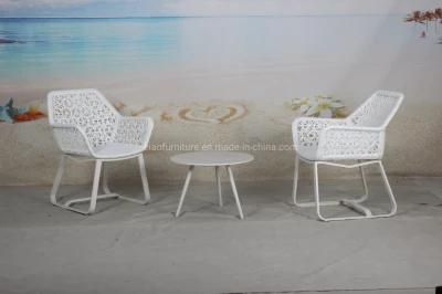 3PCS Leisure Balcony Flower Weaving Chair Chat Set Outdoor Furniture