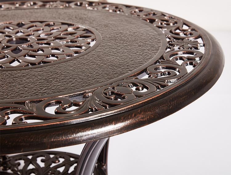 Cast Aluminum Outdoor Furniture Table Set Garden Dining for Patio