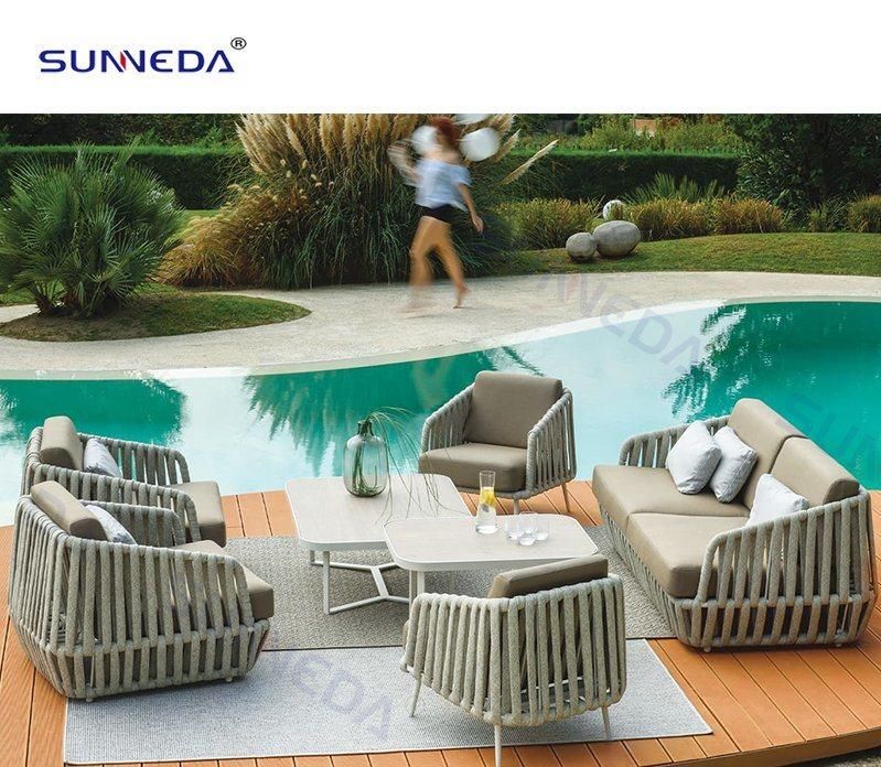 Balcony Pool Patio Furniture Aluminum Outdoor Sofa Sets