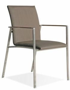 Patio Dining Chair with Stainless Steel Legs