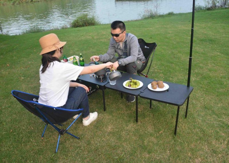 Ultra-Portable Picnic Table with Gas Stoves