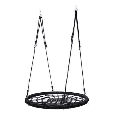 Spider Web Tree Swing, 40 Inches Outdoor Safe and Durable Kids Hanging Platform Swing Seat for Children Adults Backyard Garden Esg12713