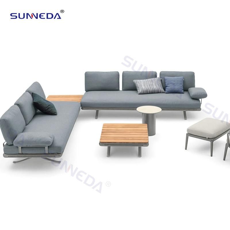 Outdoor Chair Use Rope Finish with Tarpaulin for Seat and Back Cushion