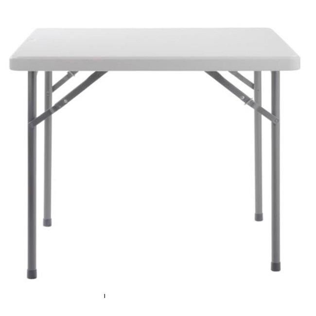 86cm Banquet Wedding Outdoor Portable White Plastic Square Folding Tables