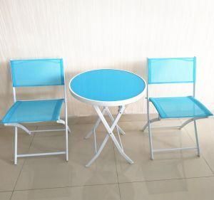 Garden Furniture Set Outdoor Bistro 3PCS Foldable Dining Table and Chair Set