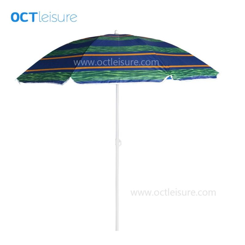 Classic Beach Umbrella with Nylon Cover (OCT-BUN22)