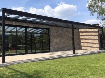 Aluminum Alloy Pergola Bioclimatic Waterproof Aluminum Patio Roof Profiles