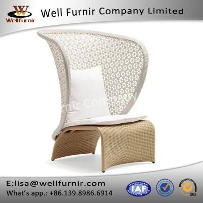 Well Furnir Wicker High Back Single Sofa with Cushions (WF-17028)