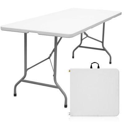 6 Feet Factory Portable Rectangular Catering Dining Plastic Folding Table