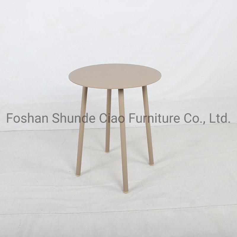 Modern Outdoor Furniture Cafe Poolside Rattan Coffee Table and Chair Set with Rope