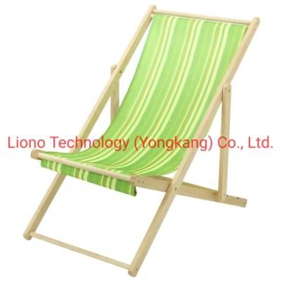Cheap Summer Comfortable Folding Camping Wooden Lounge Chair