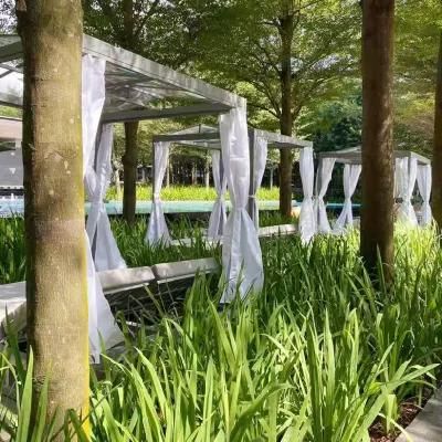 Unfolded Beachy Bench Darwin Foshan Outdoor Lounge Double Chaise Couch