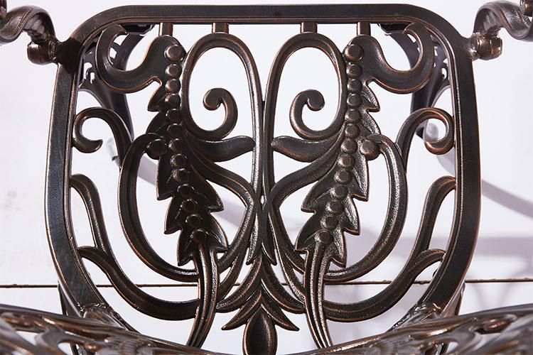 Exquisite Chair Outdoor Patio Metal Cushion Waterproof with 2 Seaters