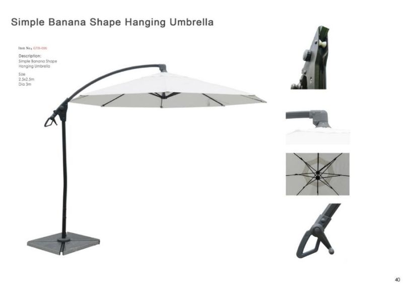 Patio Umbrella for Outdoor Garden Furniture Beach Pole Side Sun Parasol Umbrella