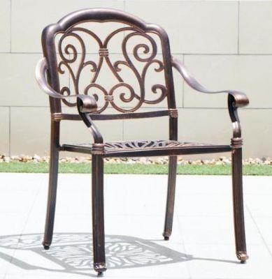 High Quality Home Casual Outdoor Garden Patio Cast Aluminum Furniture Metal Furniture Dining Room Furniture Table Chair