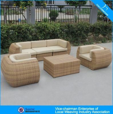 Luxury Modern Outdoor Furniture Grey Rattan Garden Wicker Sofa (CF701)