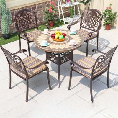 Garden Table and Chair Outdoor Furniture Patio Leisure Outdoor Outdoor Sun Protection Waterproof Table and Chair Combination