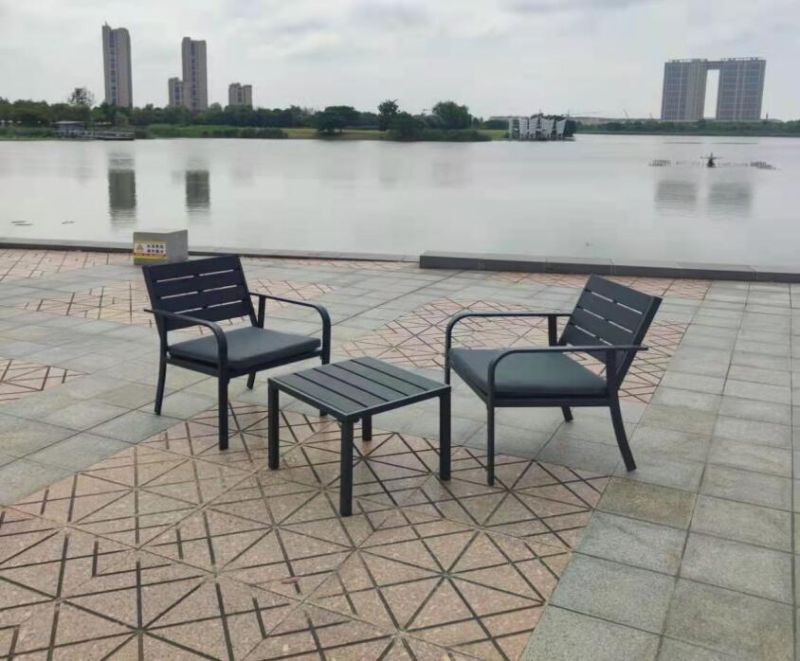 Patio Wood Grain Cafe Sets 1+1