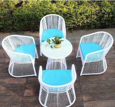 Rattan Woven Dining Chair Modern Hotel Club Reception Desk Rattan Furniture