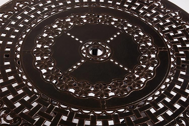 Diameter 100 Circular Garden Set Outdoor Furniture Patio Sets with Table