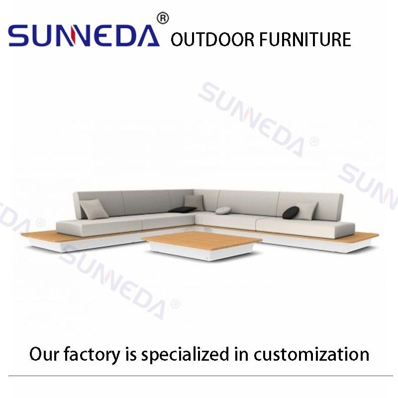Outdoor Luxury Modern Design Garden Aluminum UV Furniture Sofa Set