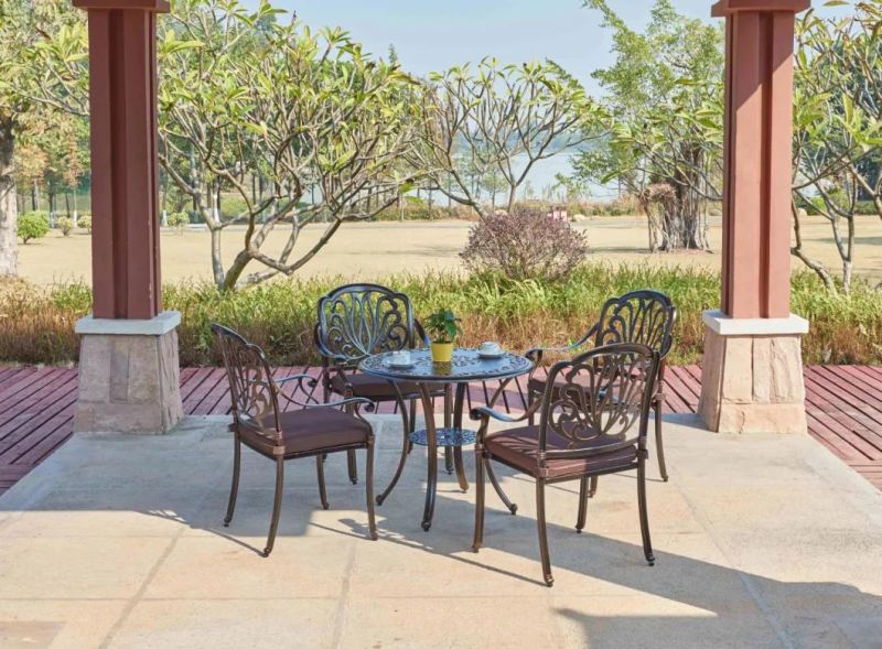 Cast Aluminum Chair for Outdoor Decoration