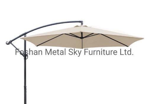 Outdoor Garden Marble Roman Folding Cantilever Parasols Patio Banana Umbrellas
