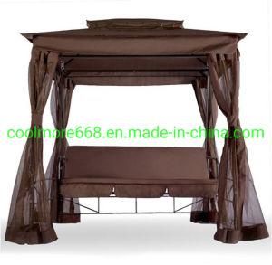 Deluxe Swing 3 Seater with Detachable Canopy, Three Seats Garden Swing, Made with Strong Powder Coated Steel Frame