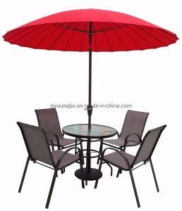 Outdoor Garden Furniture Fiberglass Ribs Hanging Sun Umbrella Crank Umbrella