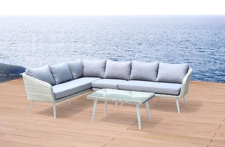 Patio Rattan Outdoor Modular Wicker Sectional Sofa Set Garden Furniture
