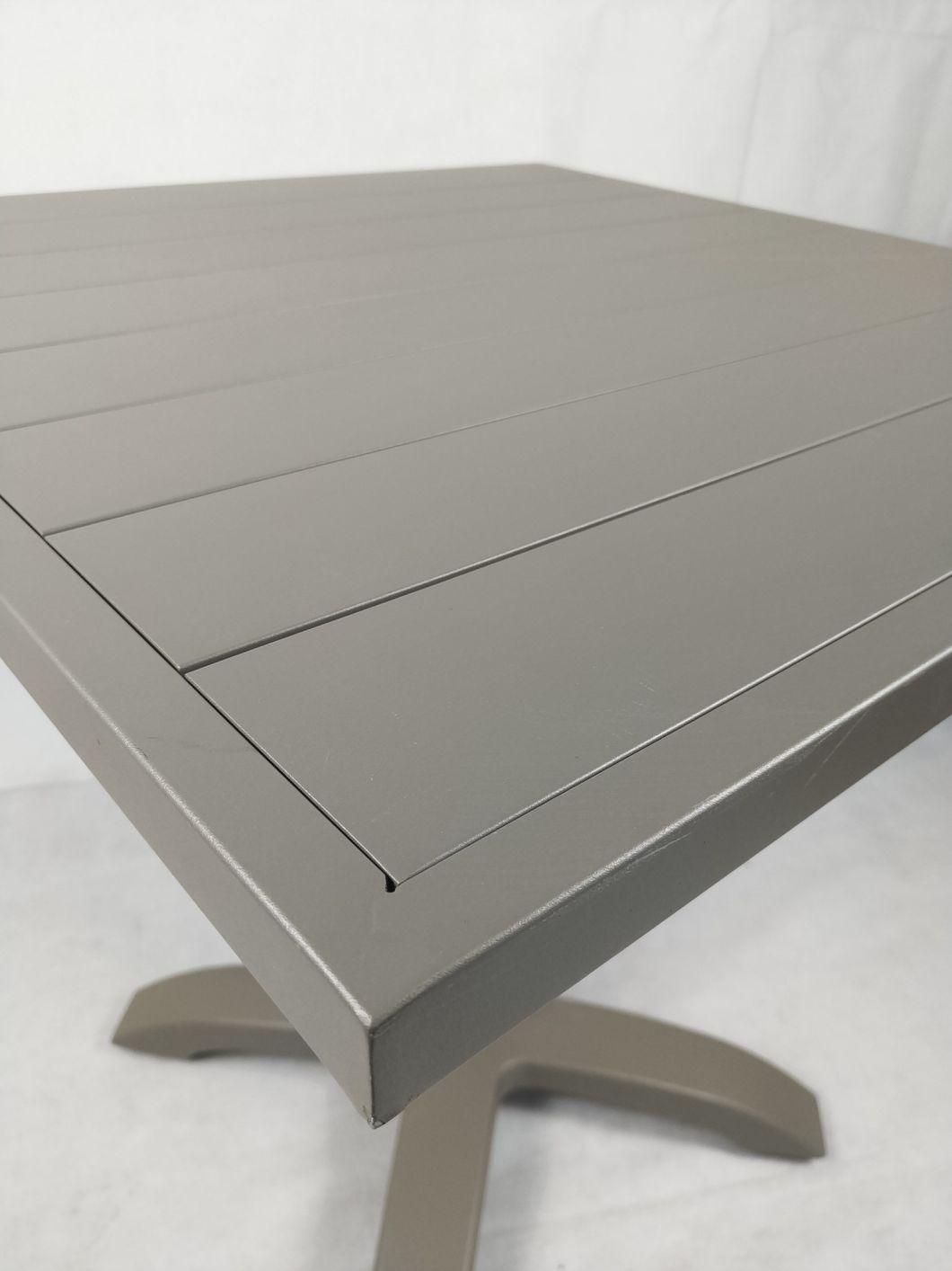 Outdoor Garden Leisure Anti Rust 4 Seater Aluminium Metal Dining Table