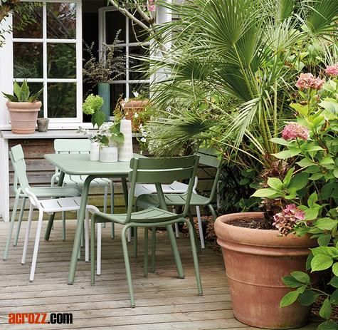 Stackable Outdoor Garden Furniture Stack Aluminum Luxembourg Stool Chair