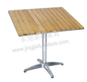 Aluminium Solid Wood Leisure Garden Dining Outdoor Furniture (JJ-TS11)