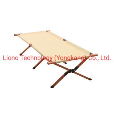 Outdoor Folding Bed Wood Coating Portable Bed Tent Cot&#160;