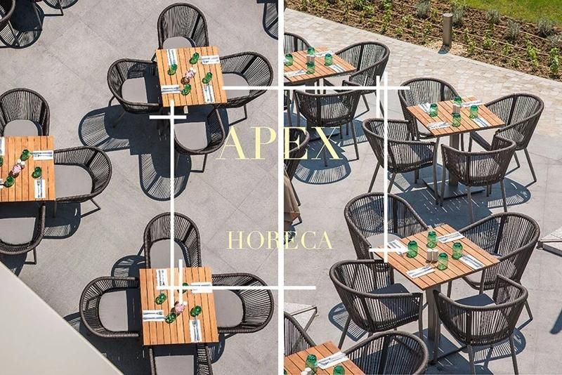 Aluminum Bamboo Look Rattan Chair for Restaurant