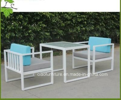 Leisure Outdoor Furniture Aluminum Frame Garden Sofa with Table