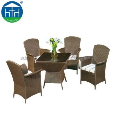 Simple Design Aluminium Garden Patio Dining Set High Quality Aluminium Table