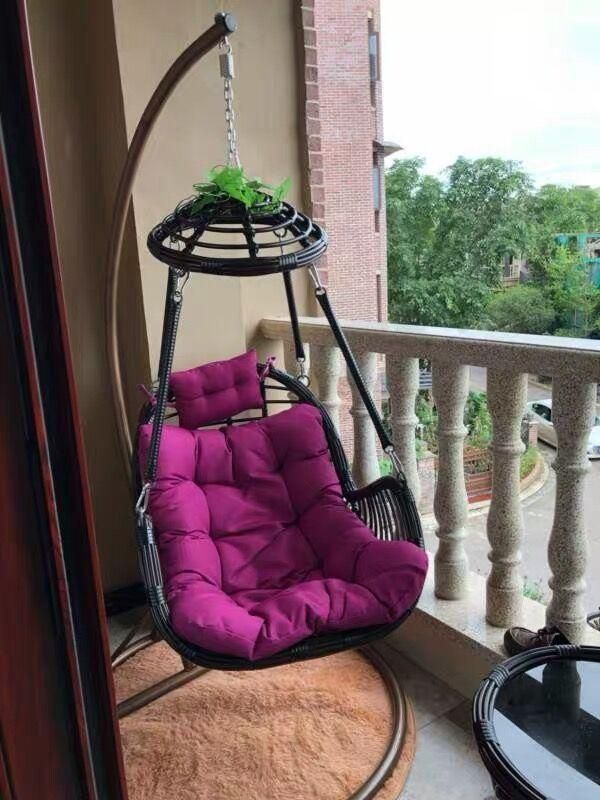 Fancy Outdoor Furniture Wicker Garden Hotel Rattan Hanging Swing Chair