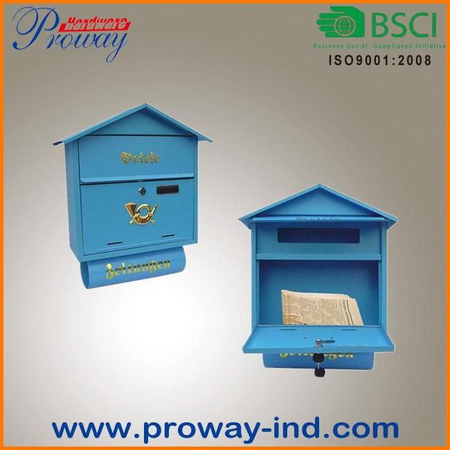 Stainless Steel Mailbox Letterbox with Newspaper Holder