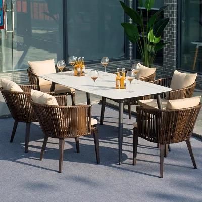Terrace Furniture Set Combination Outdoor Garden Rattan Table and Chair