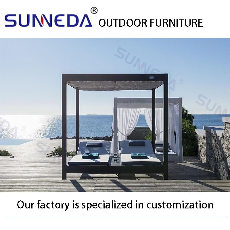 Best Selling Sunshade Fashion Hotsale Leisure Classic Lounger Furniture Set