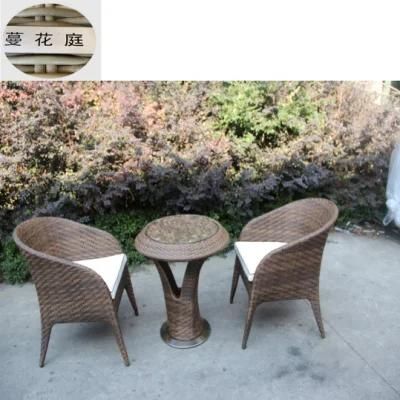 Outdoor Garden Furniture Small Round Table Rattan Chair