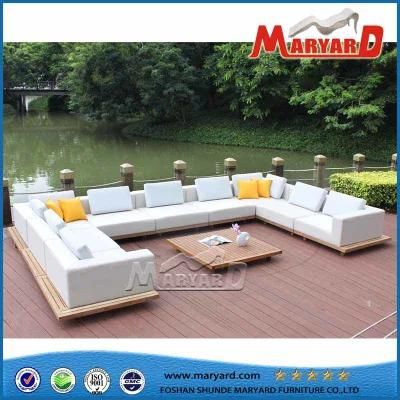 Luxury Hotel Burmese Teak Wooden Modern Outdoor Sofa Furniture Garden Set