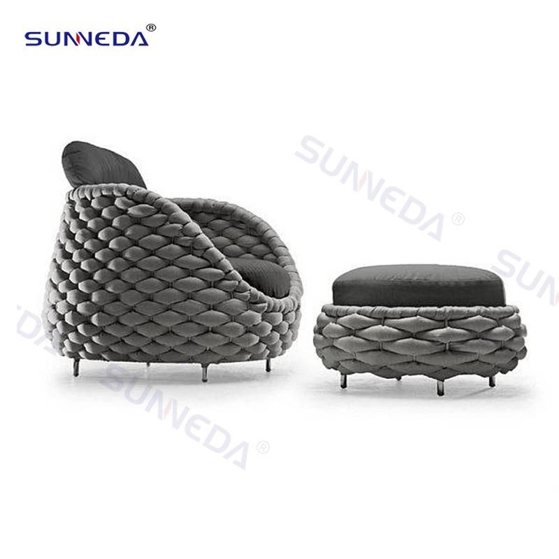 Luxury Hotel Coffee Shop Sofa Outdoor Garden Patio Chair