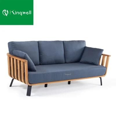 Contemporary Outdoor Furniture Garden Sets Teak Wood Sofa with Special Coffee Table