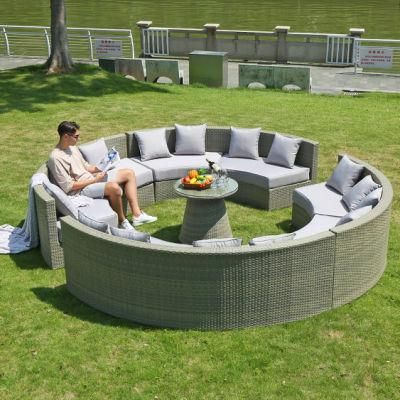 Chinese Factory Price Modern Luxury Leisure Aluminium Rattan Hotel Home Apartment Garden Patio Sofa Outdoor Furniture