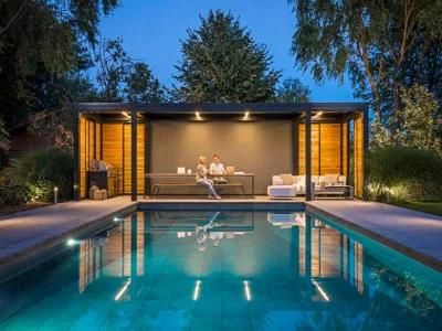 Electrical Aluminum Bioclimatic Pergola with Engine/Wind Rain Sensor